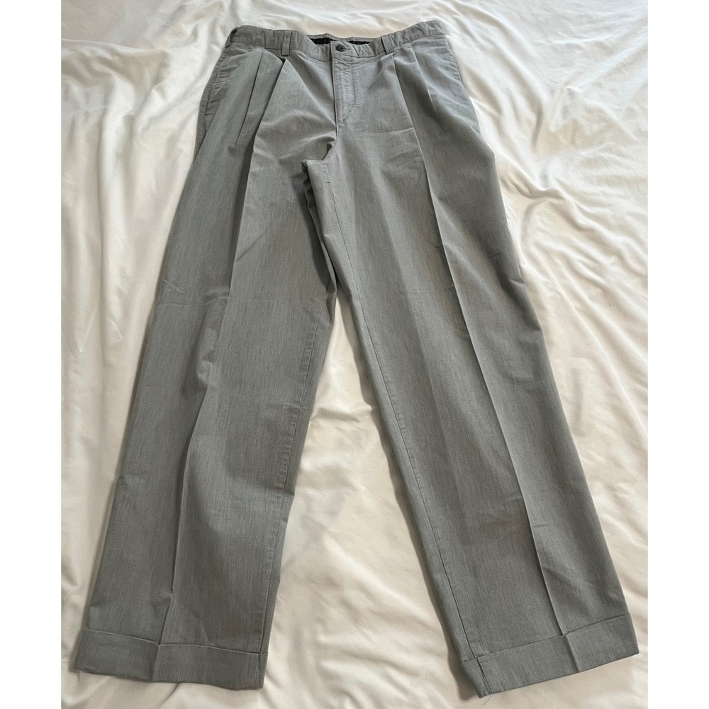 savane pleated dress pants Savane | Pants | Savane Gray Micro Stripe Pleated Dress Pants Cuffed 33x3 Mens  Trousers